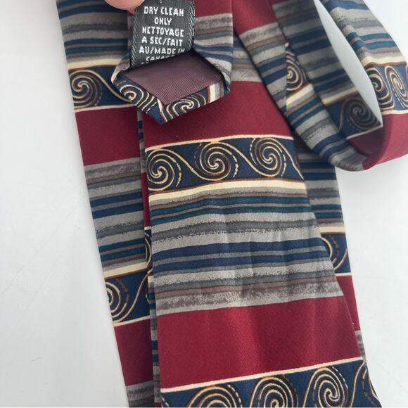 CHRISTIAN DIOR Tie Cravate Vintage Silk Blend Tie Luxury Designer Business Suit - Picture 4 of 10